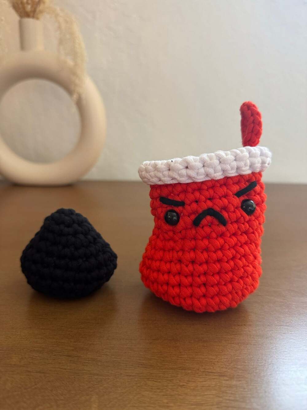 *Pre-made Plushie* Woobles Naughty Janus the Stocking and Tiny Lump of Coal- mod